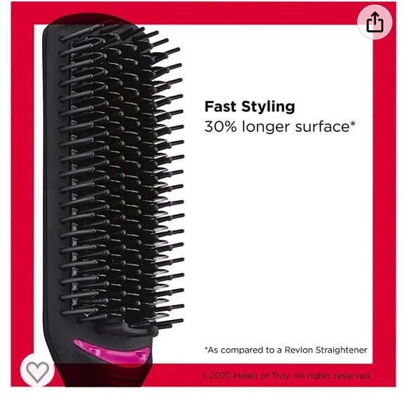 Revlon XL Hair Straightening Heated Styling Brush - Like New used once — No Box - Picture 2 of 3